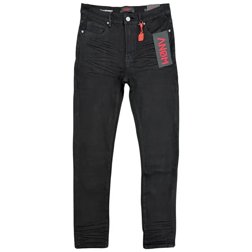 Anom Jet Black Skinny Jeans (2)