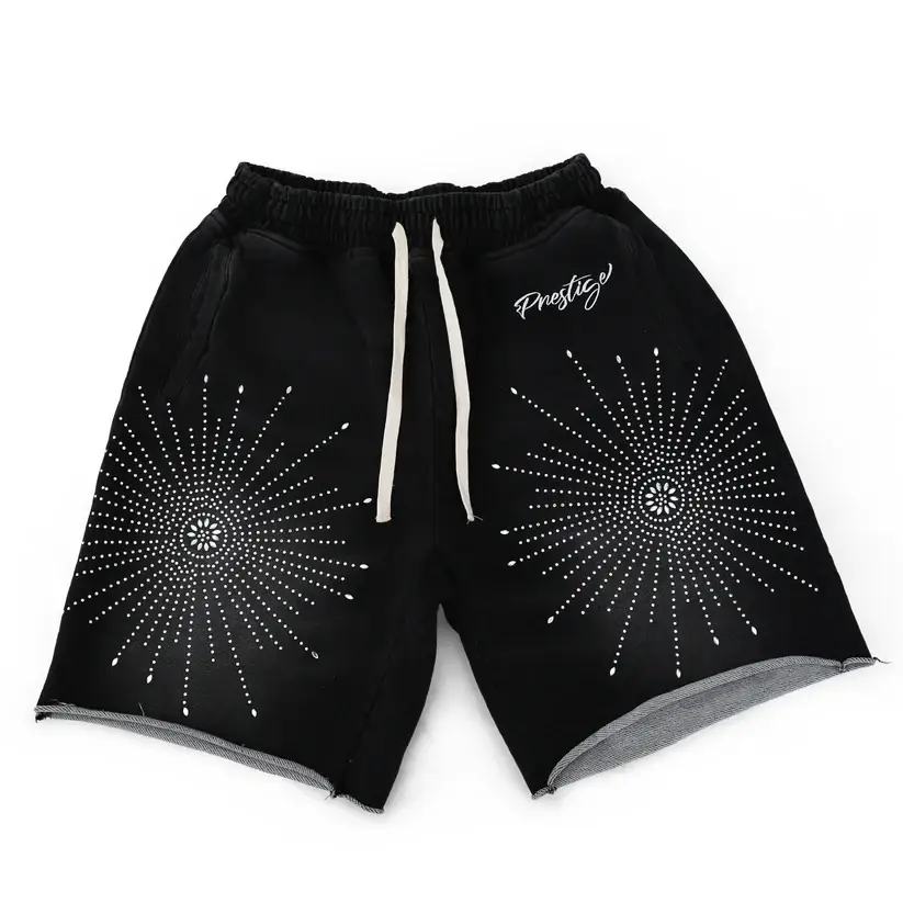 Prestige Black Star Rhinestone Shorts (1)
