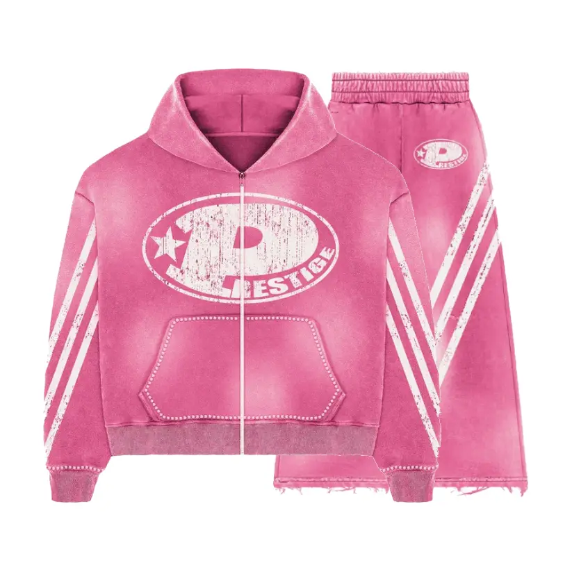 Prestige Pink Rhinestone Tracksuit (2) Prestige Pink Rhinestone Tracksuit (2)