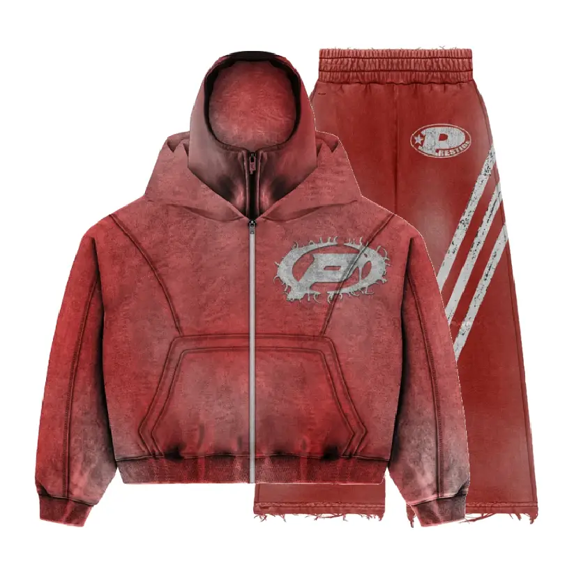 Prestige Ski Mask Tracksuit Red (2) Prestige Ski Mask Tracksuit Red (2)